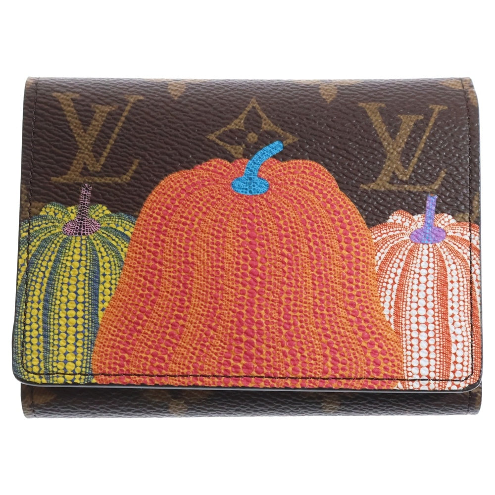 LOUIS VUITTON(ルイヴィトン) LV×YK ポルトフォイユ ヴィクトリーヌ モノグラム パンプキン ドット 草間彌生 コラボ マルチカラー 三つ折り財布 M82111 ICタイプ
