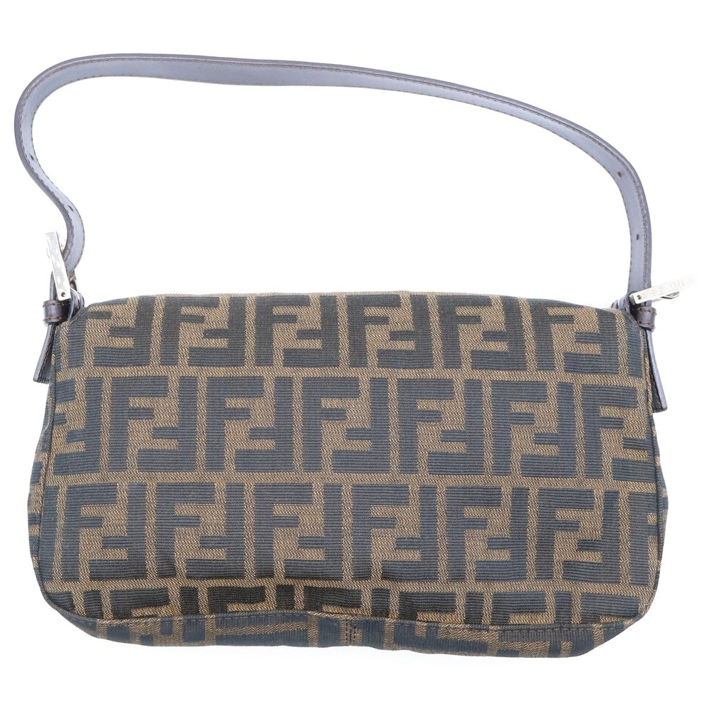 FENDI(フェンディ) ズッカ マンマバケット ワンショルダーバッグ ブラウン キャンバス×レザー 26424