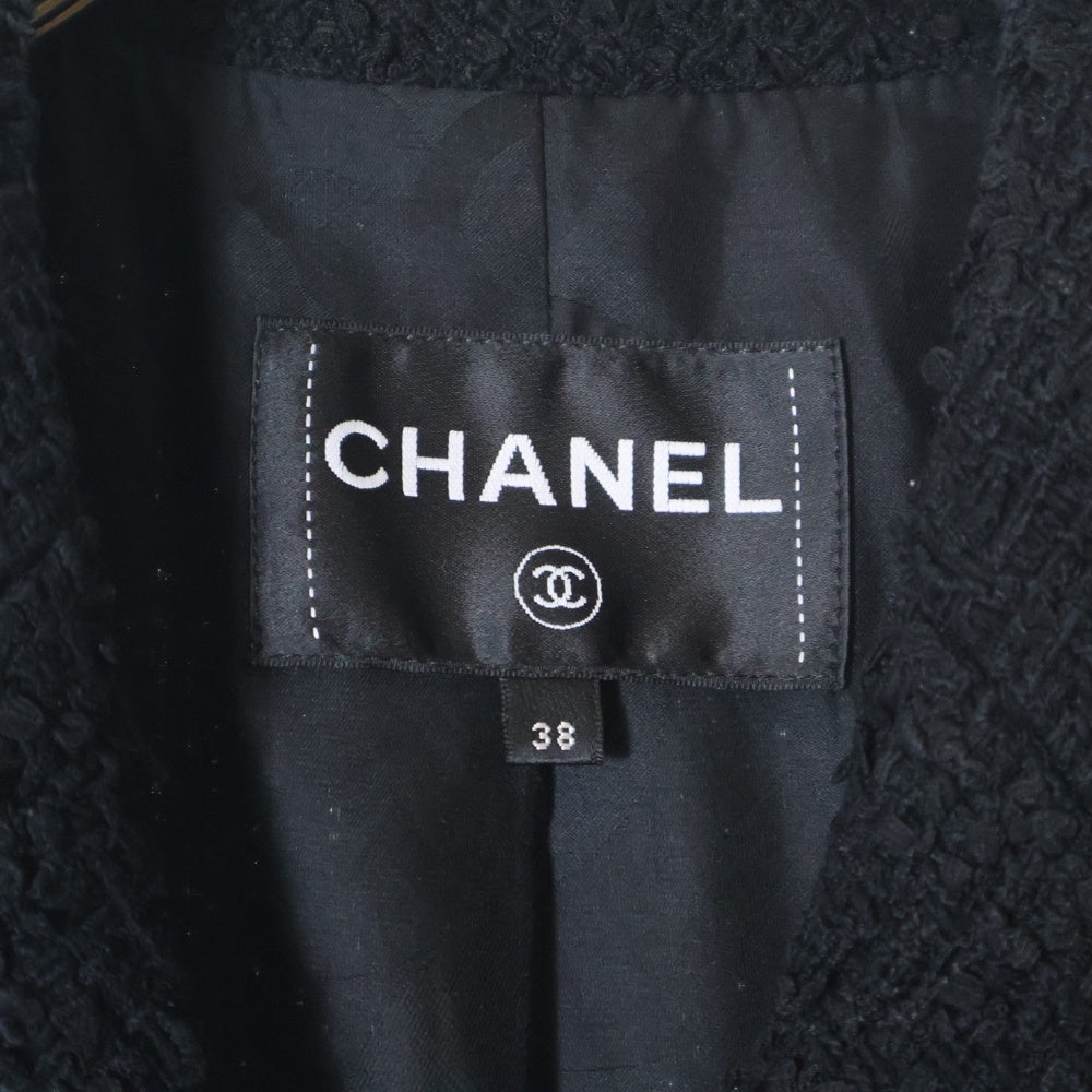 CHANEL(シャネル) 23SS ウール ファンシーツイード ココマーク クロス