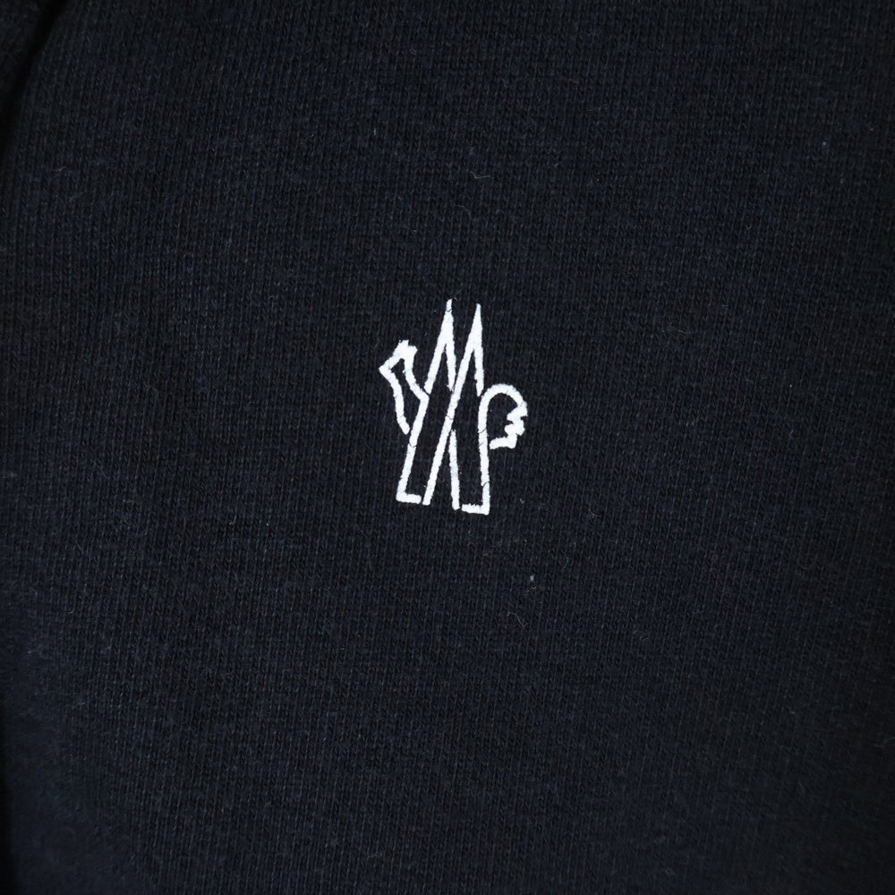 MONCLER(モンクレール) 20AW ×ALYX MAGLIA CARDIGAN ロゴプリント ジップアップ スウェットパーカー フーディー ブラック F209Y8G70810 V8184