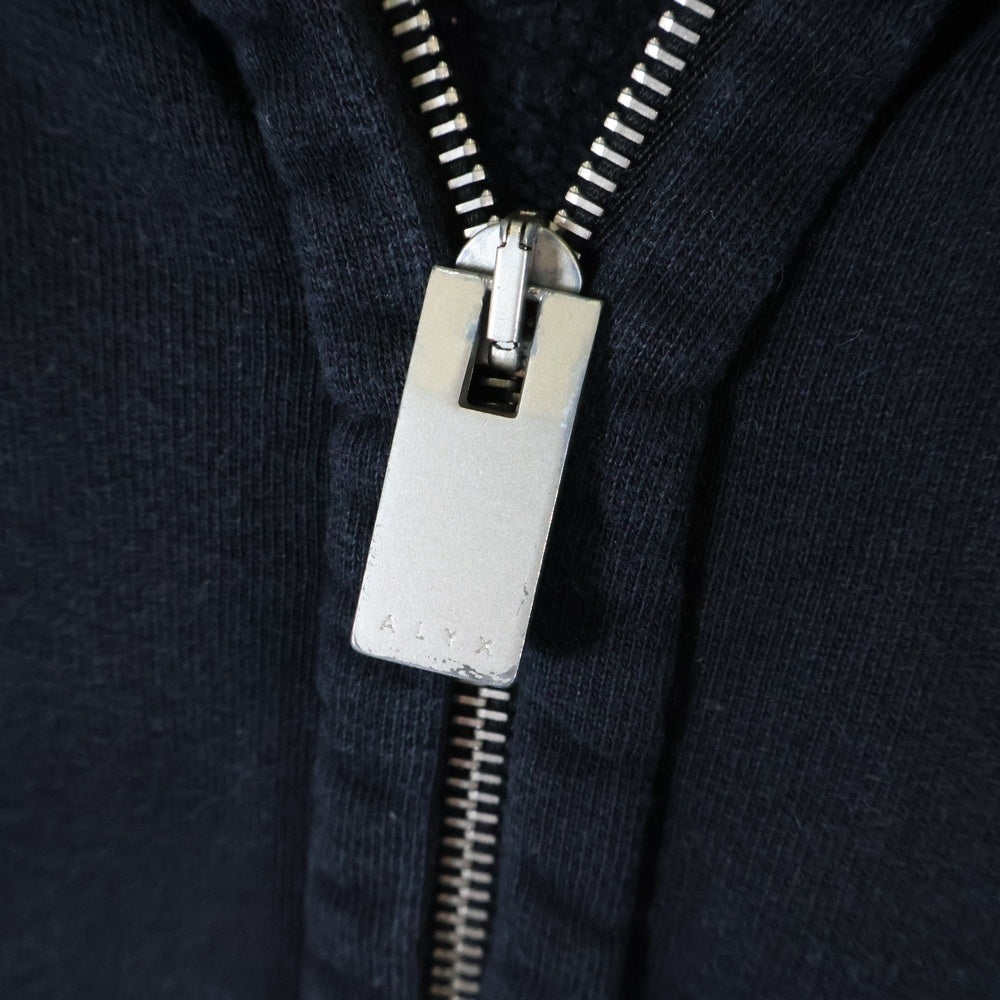 MONCLER(モンクレール) 20AW ×ALYX MAGLIA CARDIGAN ロゴプリント ジップアップ スウェットパーカー フーディー ブラック F209Y8G70810 V8184