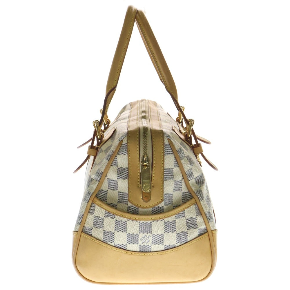 LOUIS VUITTON(ルイヴィトン) ダミエアズール バークレー ハンドバッグ ミニボストンバッグ アイボリー×ブラウン ゴールド金具 レザー×PVC N52001