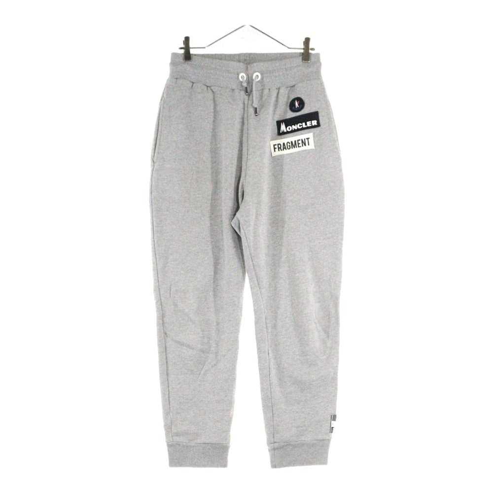 MONCLER(モンクレール) 18AW ワッペンロゴ スウェット トラック ジョガーパンツ グレー D209U8710400 809CB