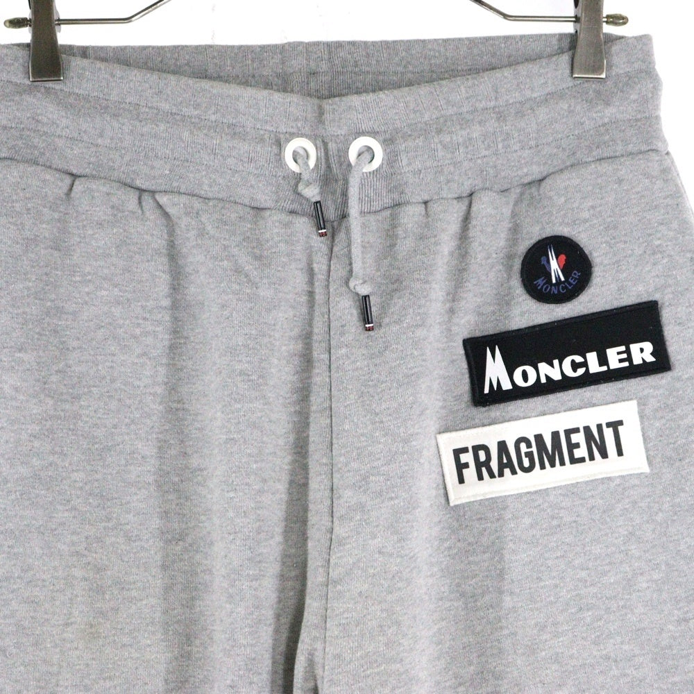 MONCLER(モンクレール) 18AW ワッペンロゴ スウェット トラック ジョガーパンツ グレー D209U8710400 809CB