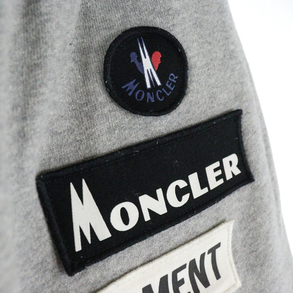 MONCLER(モンクレール) 18AW ワッペンロゴ スウェット トラック ジョガーパンツ グレー D209U8710400 809CB