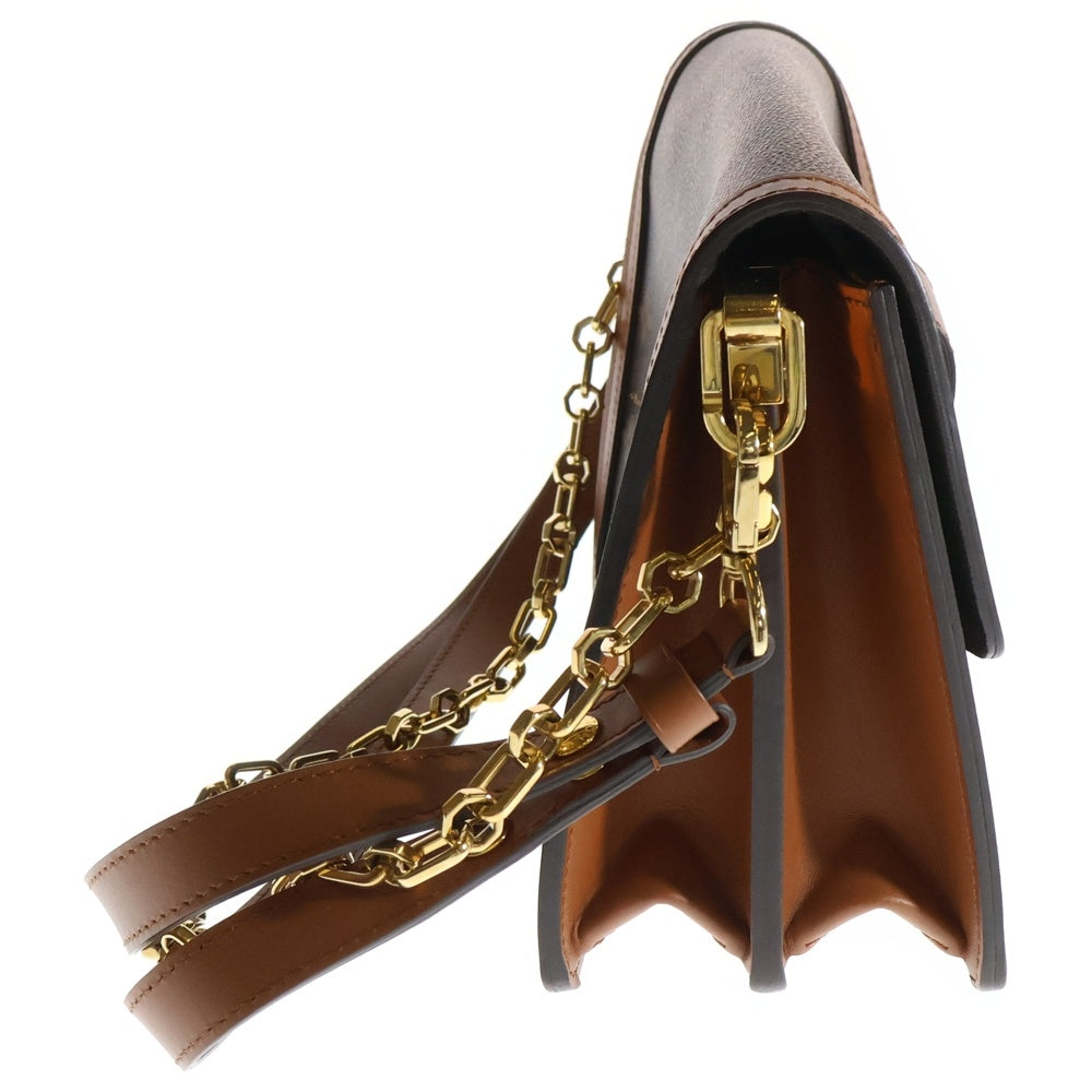 LOUIS VUITTON(ルイヴィトン) モノグラムリバース ドーフィーMM レザーチェーンハンドバッグ ブラウン レディース M45958