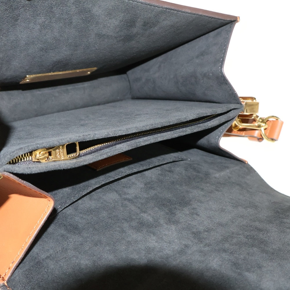 LOUIS VUITTON(ルイヴィトン) モノグラムリバース ドーフィーMM レザーチェーンハンドバッグ ブラウン レディース M45958
