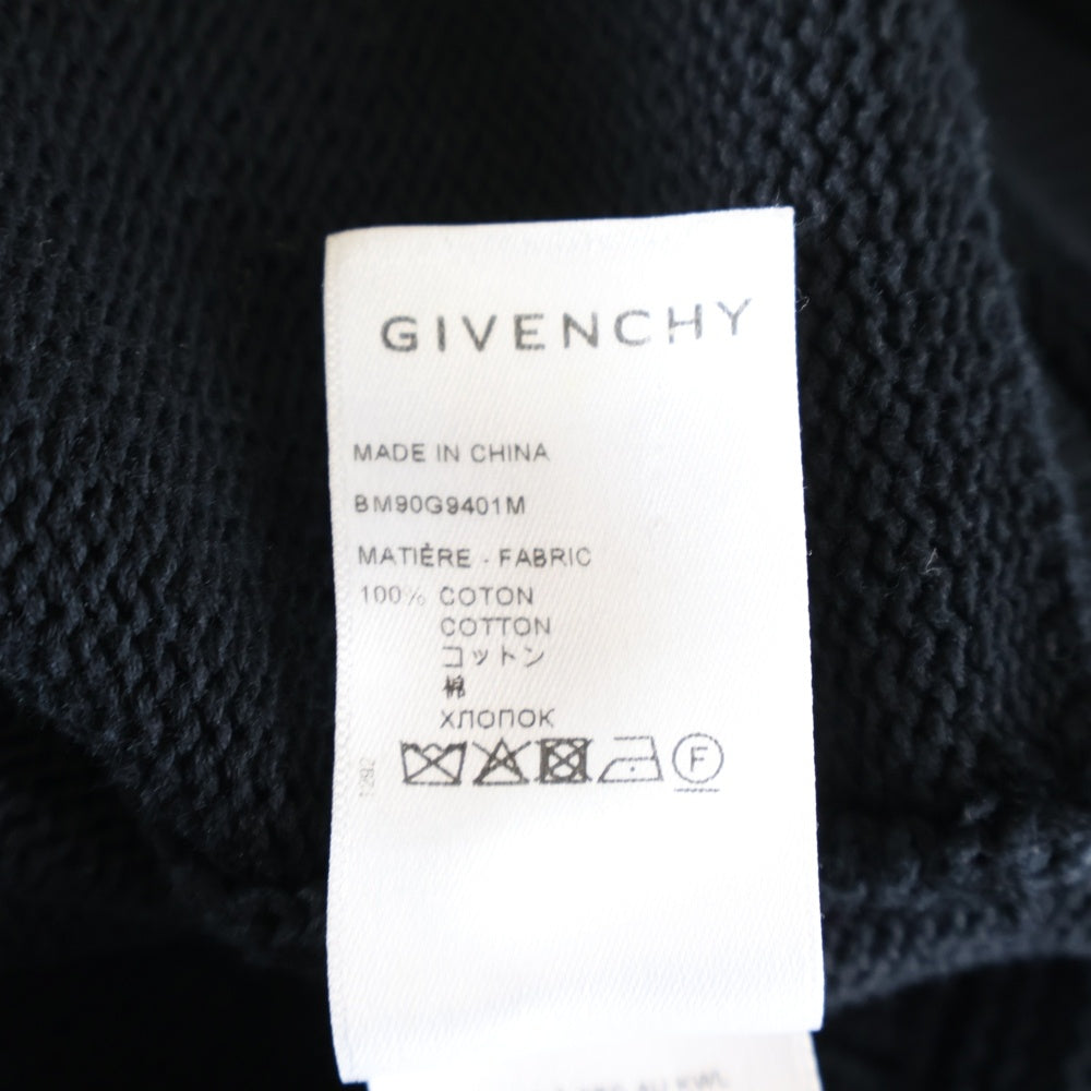 GIVENCHY(ジバンシィ) 22SS フロントロゴ バック4G ジャガード クルーネック コットン 長袖ニット セーター ブラック BM90G9401M