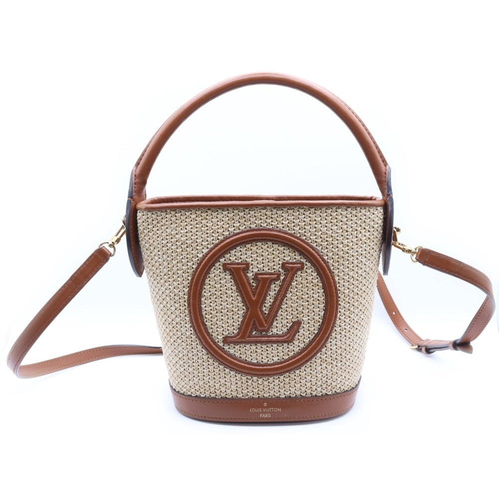 LOUIS VUITTON(ルイヴィトン) プティバケット 2wayバッグ ハンドバッグ ショルダーバッグ ブラウン×ベージュ RFID M59962