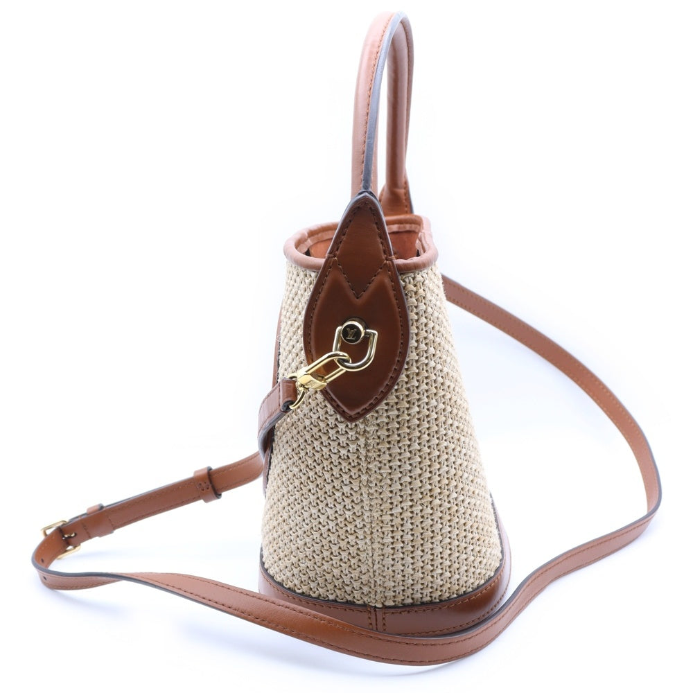 LOUIS VUITTON(ルイヴィトン) プティバケット 2wayバッグ ハンドバッグ ショルダーバッグ ブラウン×ベージュ RFID M59962