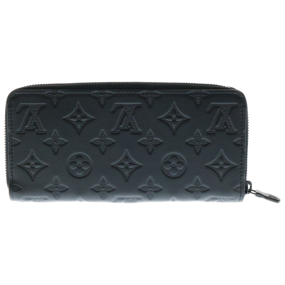 LOUIS VUITTON(ルイヴィトン) ジッピーウォレット ホリゾンタル モノグラム シャドウ ノワール レザー ロングウォレット 長財布 ブラック M80333