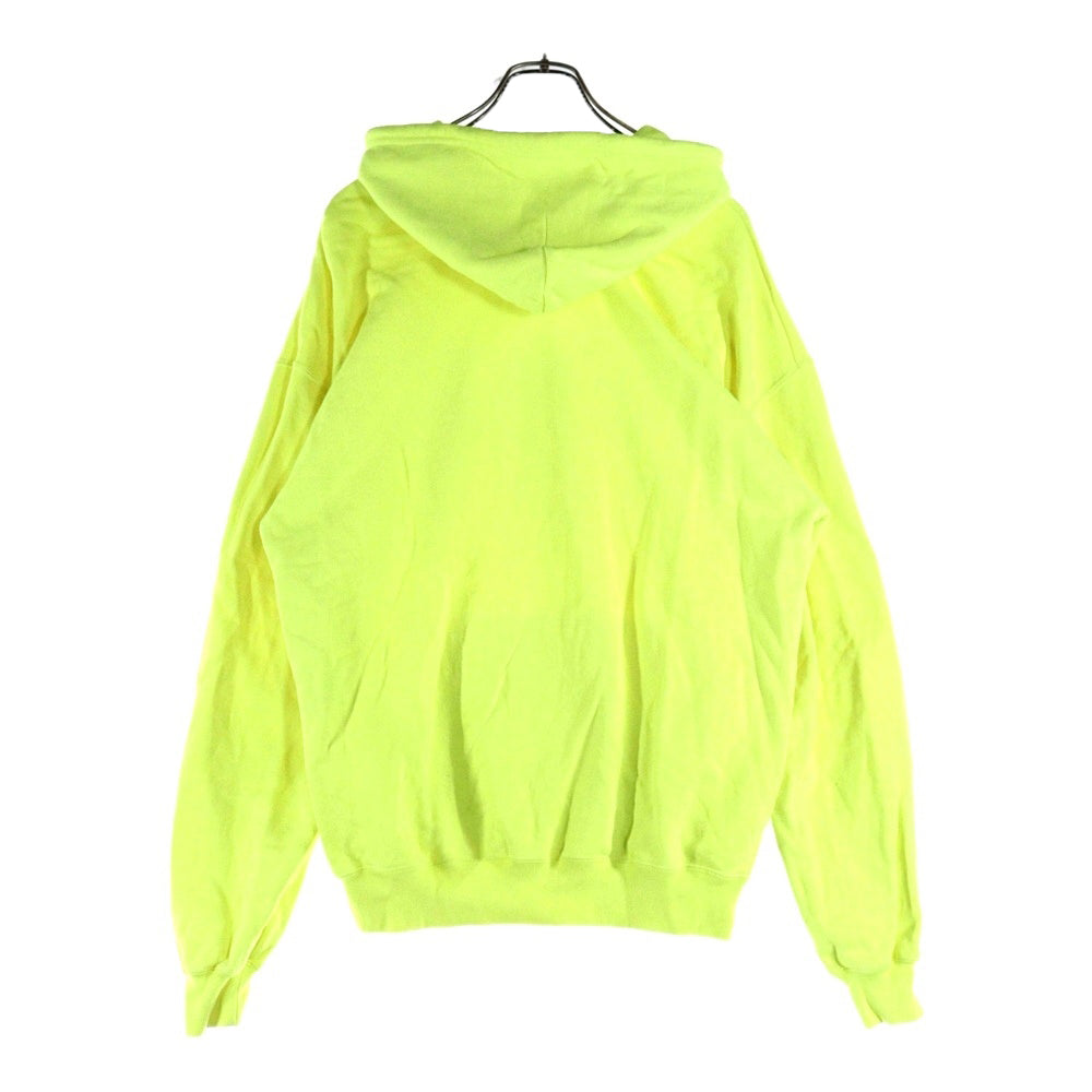 BALENCIAGA(バレンシアガ) 19AW フロントBB ロゴプリント長袖パーカー オーバーサイズ フーディー イエロー
