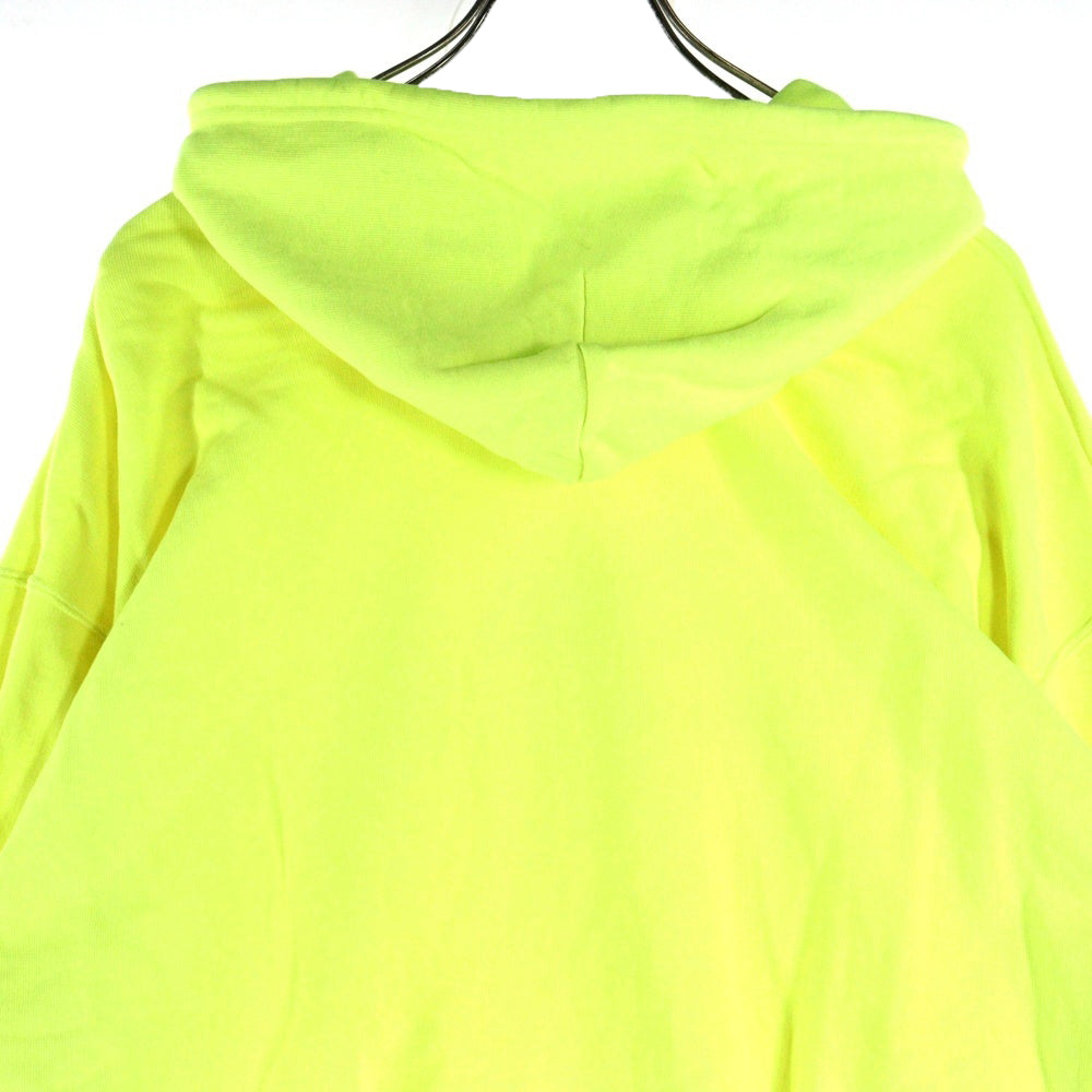 BALENCIAGA(バレンシアガ) 19AW フロントBB ロゴプリント長袖パーカー オーバーサイズ フーディー イエロー