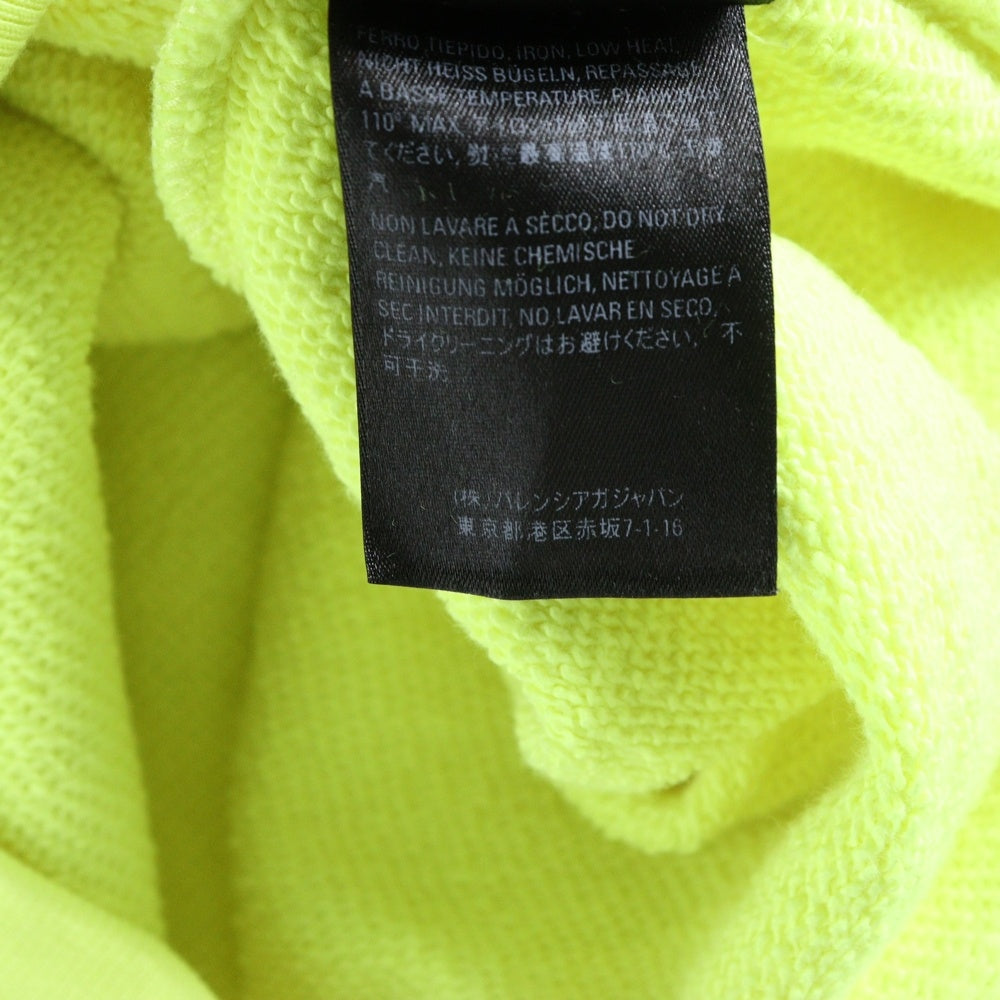 BALENCIAGA(バレンシアガ) 19AW フロントBB ロゴプリント長袖パーカー オーバーサイズ フーディー イエロー