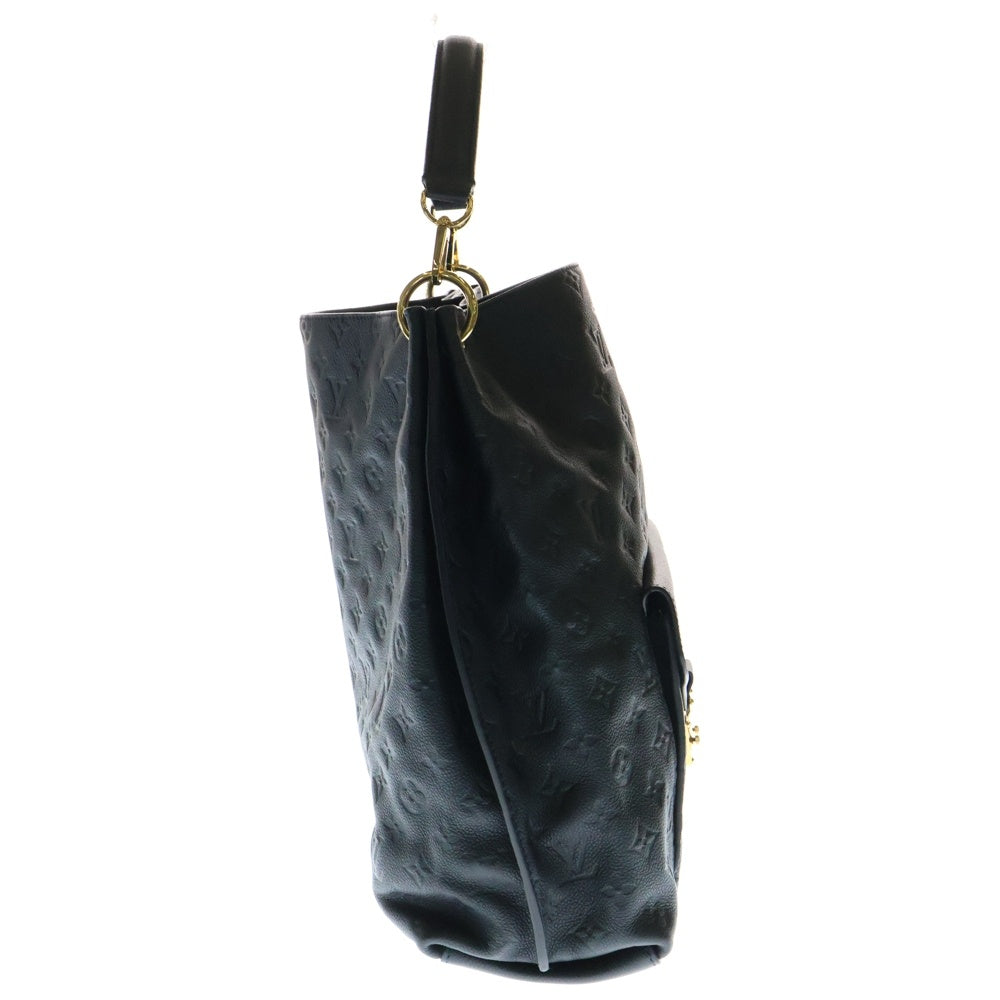 LOUIS VUITTON(ルイヴィトン) メティス モノグラム アンプラント ノワール レザー 2WAY ハンド ショルダーバッグ ゴールド金具 ブラック M40810