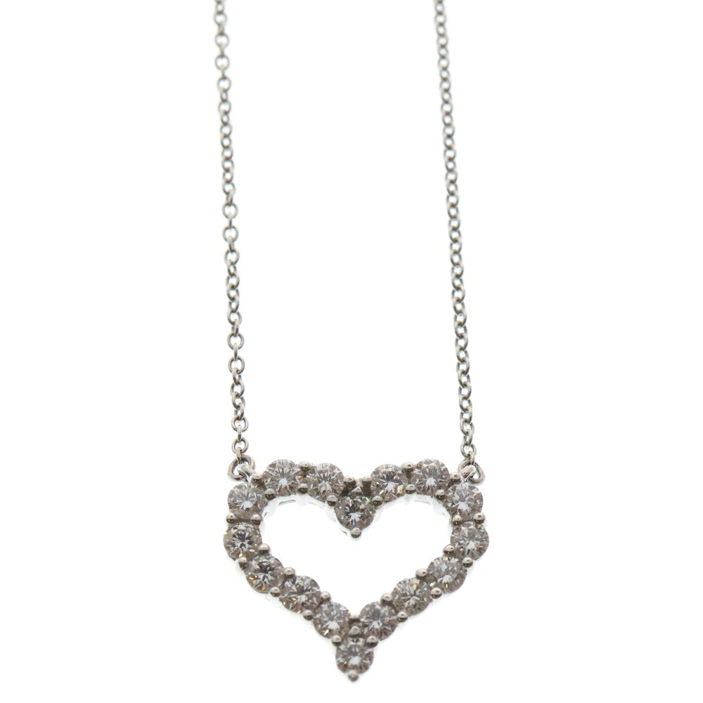 TIFFANY&Co(ティファニー) センチメンタルハート スモール ダイヤ ネックレス Pt950 プラチナ ペンダント