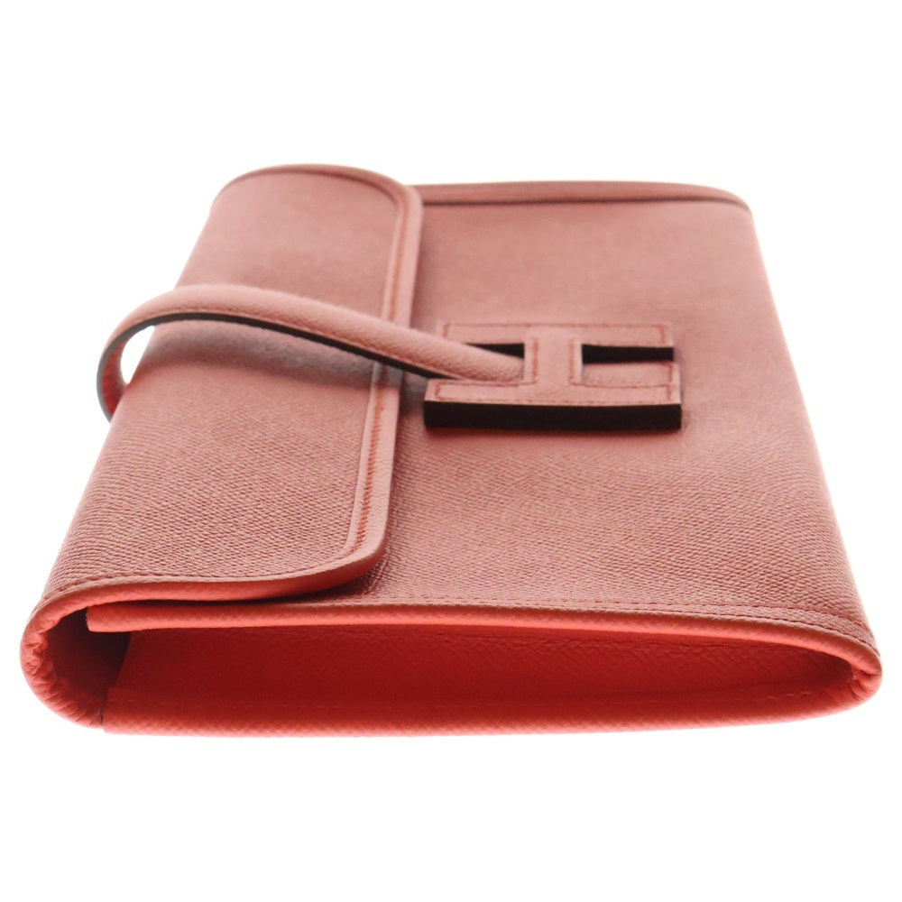 HERMES(エルメス) ジジェエラン ローズエクストリーム ヴォーエプソン レザークラッチバッグ A刻印