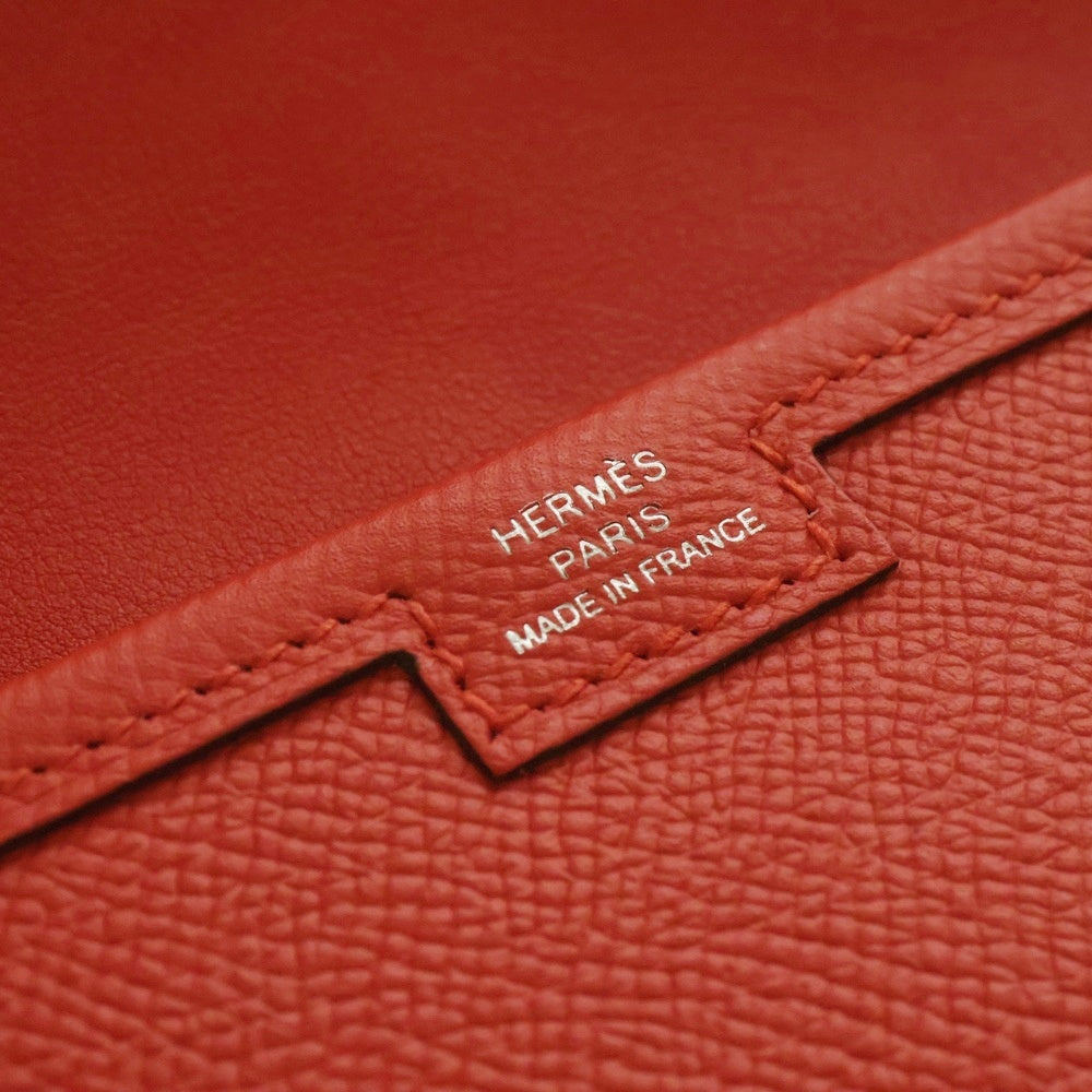 HERMES(エルメス) ジジェエラン ローズエクストリーム ヴォーエプソン レザークラッチバッグ A刻印