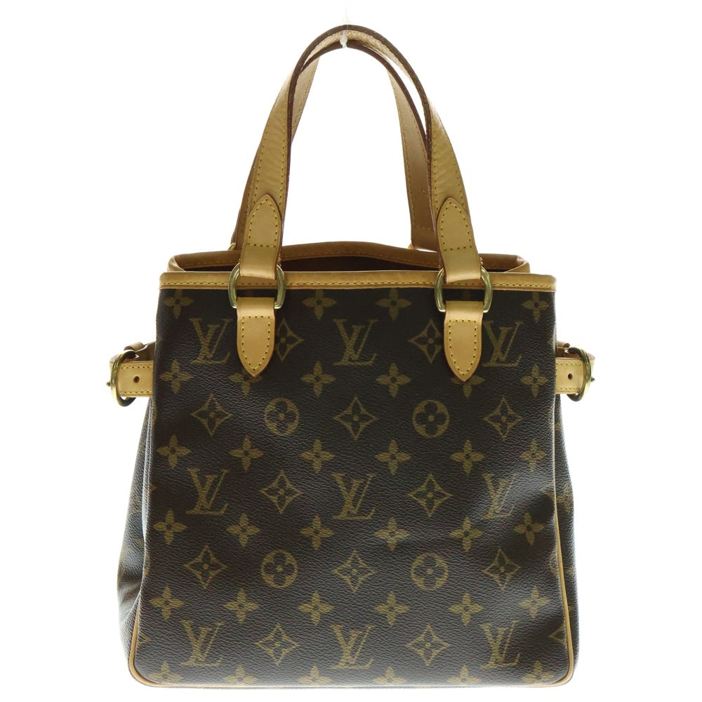 LOUIS VUITTON(ルイヴィトン) モノグラム バティニョール トートバッグ ハンドバッグ ブラウン ゴールド金具 レザー×PVC M51156