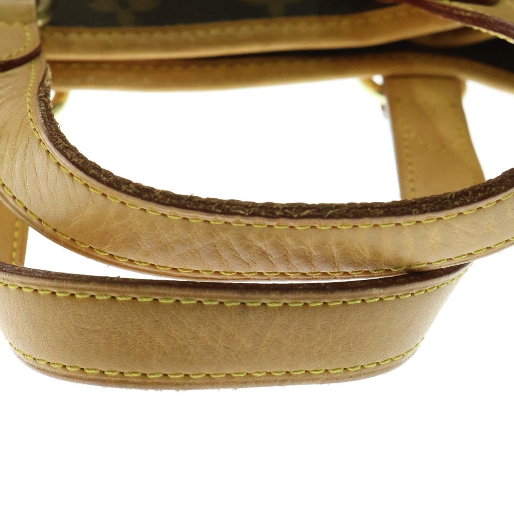 LOUIS VUITTON(ルイヴィトン) モノグラム バティニョール トートバッグ ハンドバッグ ブラウン ゴールド金具 レザー×PVC M51156