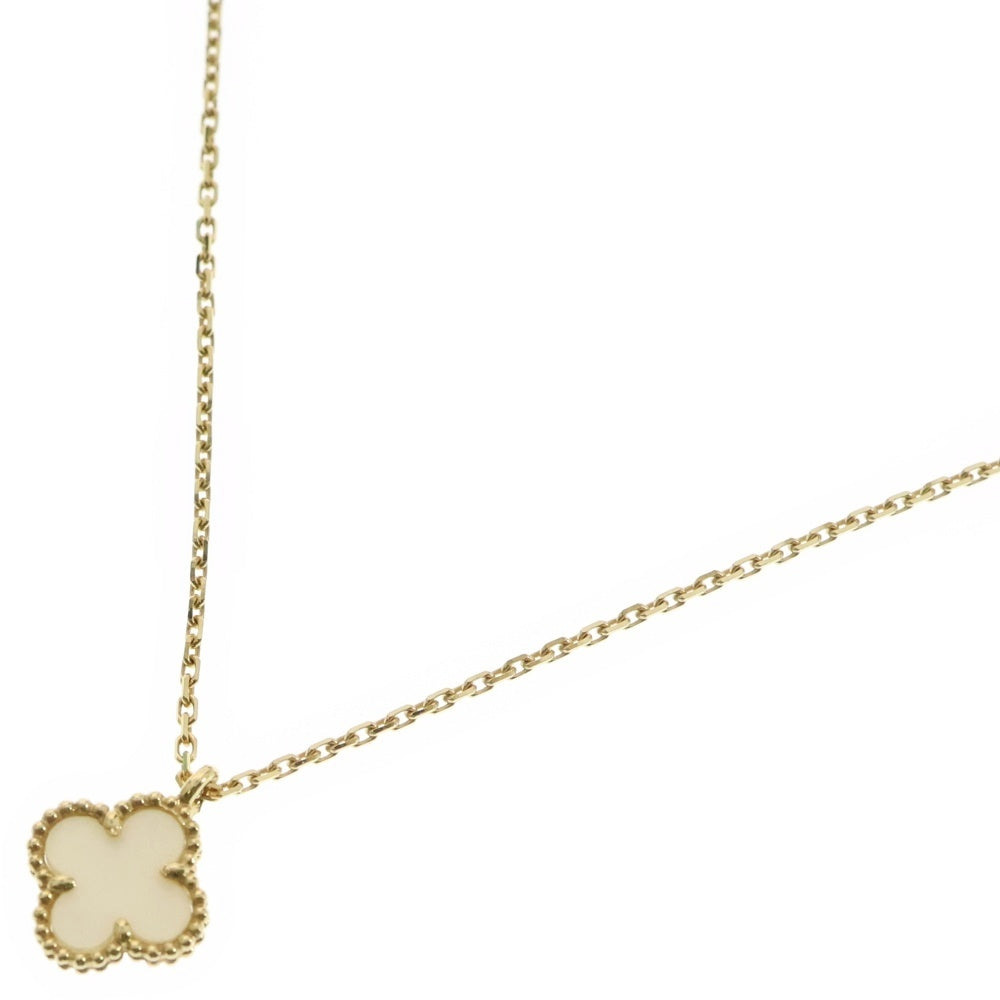 Van Cleef & Arpels(ヴァンクリーフアンドアーペル) スウィートアルハンブラ マザーオブパール ネックレス Au750YG VCARF69100 ジュエリー アクセサリー