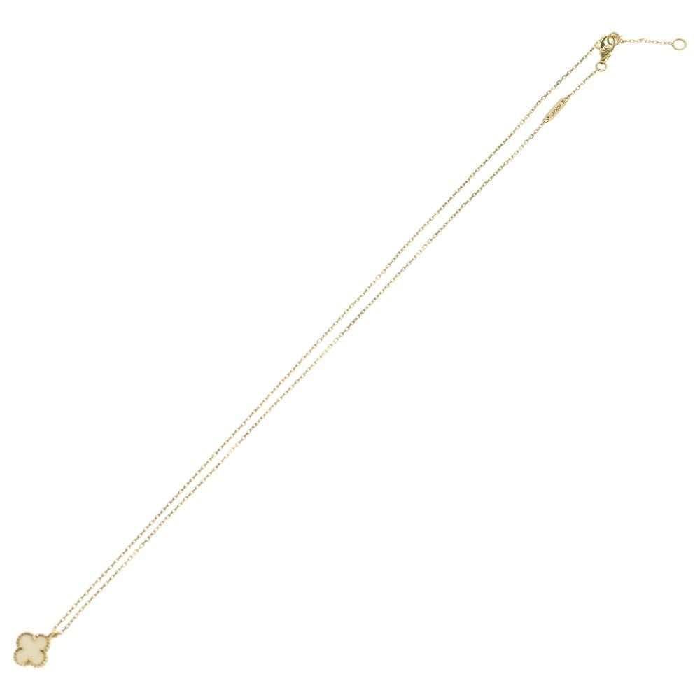 Van Cleef & Arpels(ヴァンクリーフアンドアーペル) スウィートアルハンブラ マザーオブパール ネックレス Au750YG VCARF69100 ジュエリー アクセサリー