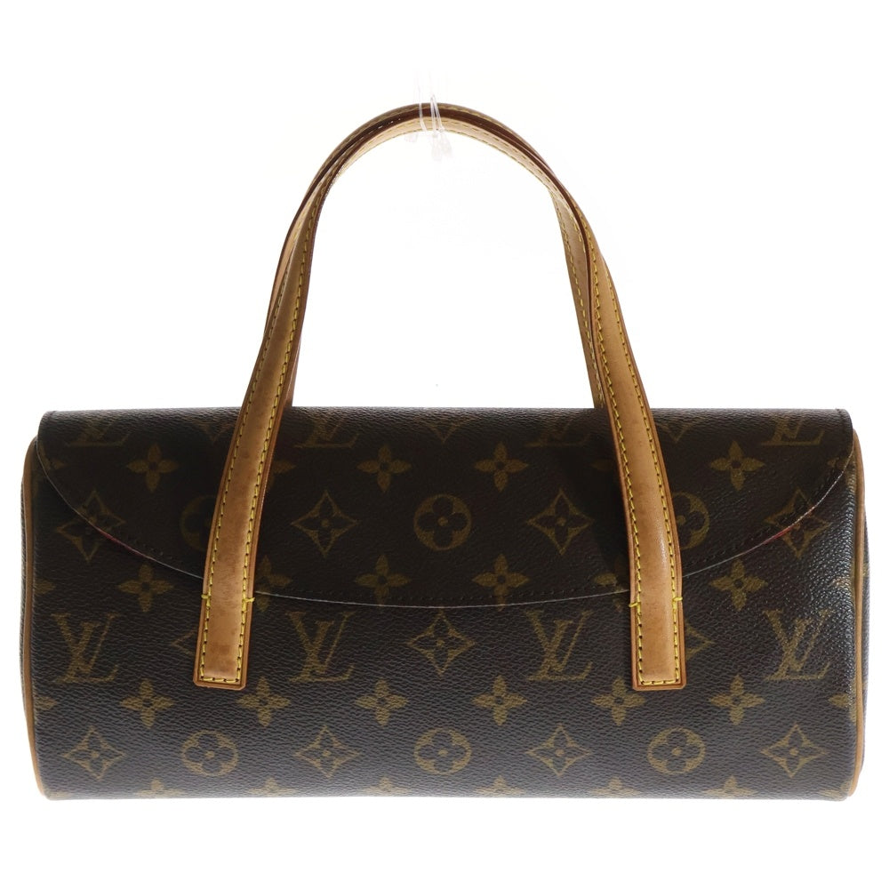 LOUIS VUITTON(ルイヴィトン) ソナチネ モノグラム PVC レザー ハンドバッグ ゴールド金具 ブラウン M51902