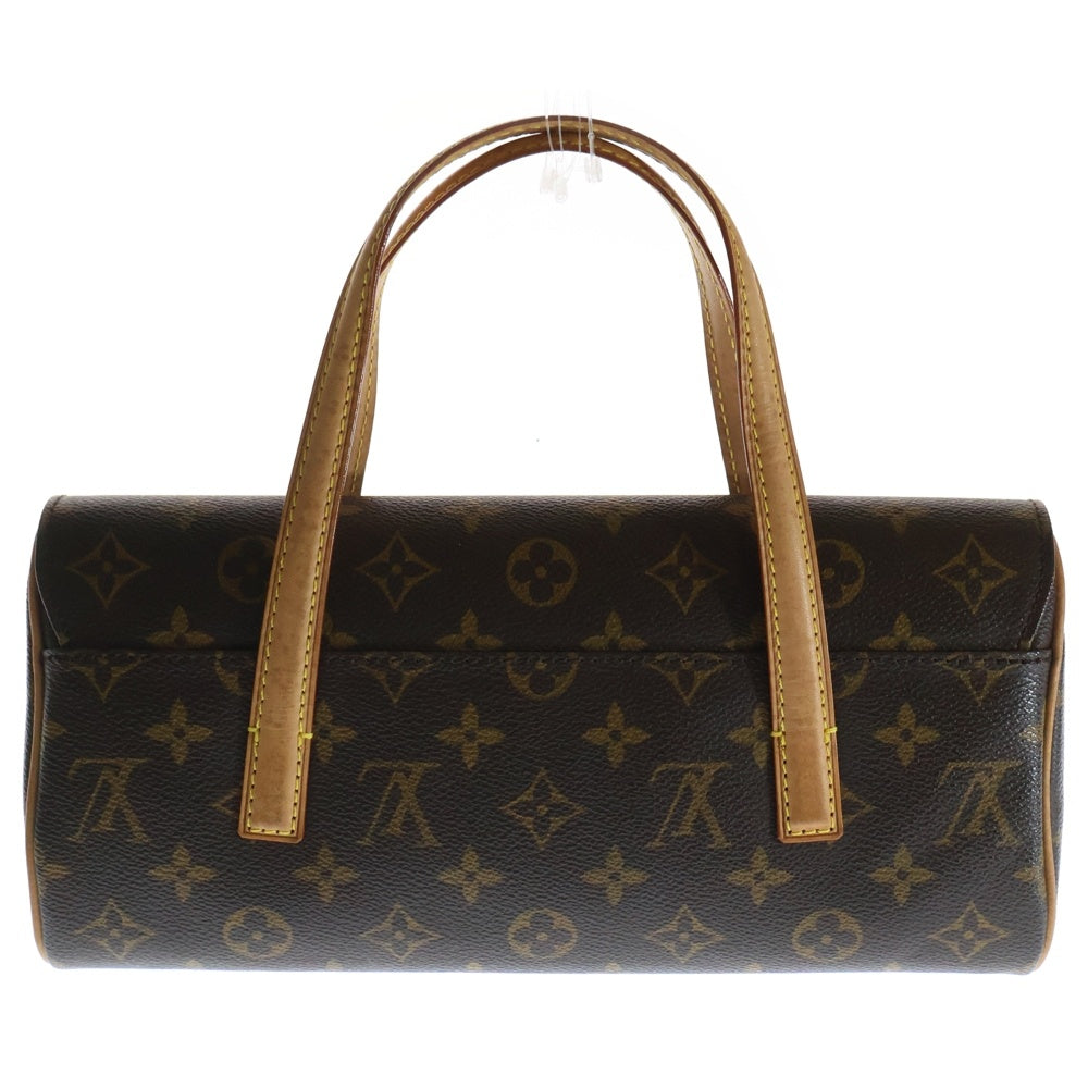 LOUIS VUITTON(ルイヴィトン) ソナチネ モノグラム PVC レザー ハンドバッグ ゴールド金具 ブラウン M51902