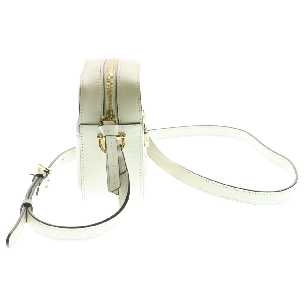 GUCCI(グッチ) ホースビット1955 ショルダーバッグ ホワイト ゴールド金具 レザー 760196