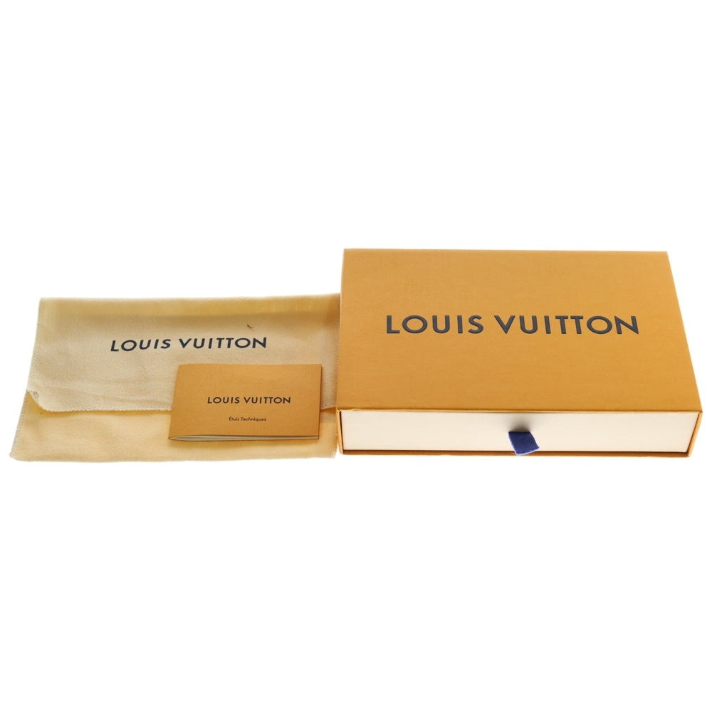 LOUIS VUITTON(ルイヴィトン) ポルトクレLVカプシーヌ キーリング バッグチャーム キーホルダー ブラック×ゴールド レザー GP M63080