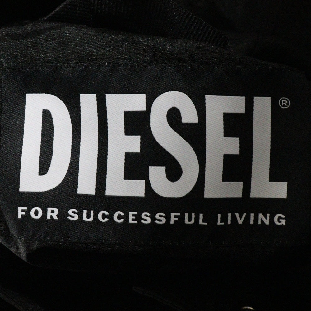 DIESEL(ディーゼル) G-NEVA マルチポケット ナイロン フーデッド ジップアップ ジャケット ブラック 0GBBE