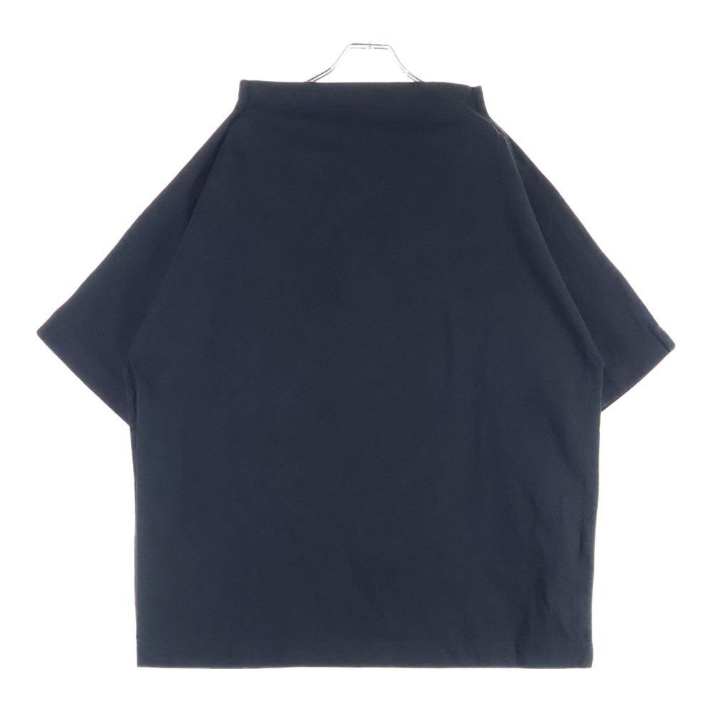 Maison Margiela 0(メゾンマルジェラ) 19AW ボトルネック オーバーサイズ 半袖Tシャツ カットソー ブラック S30GC0669