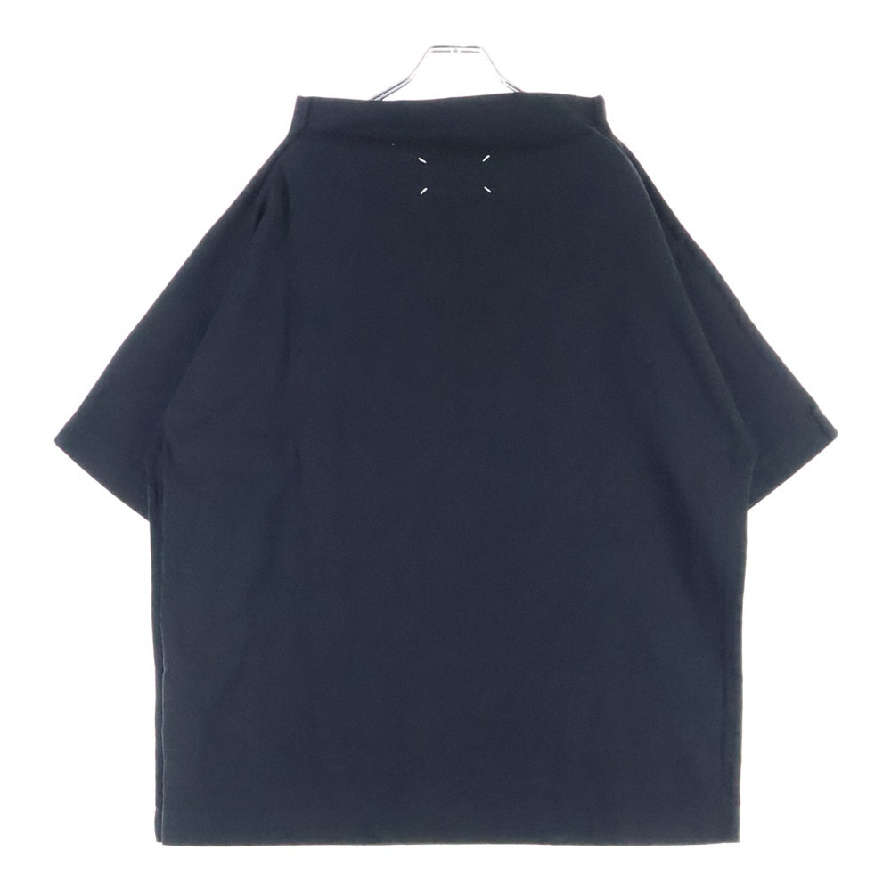Maison Margiela 0(メゾンマルジェラ) 19AW ボトルネック オーバーサイズ 半袖Tシャツ カットソー ブラック S30GC0669