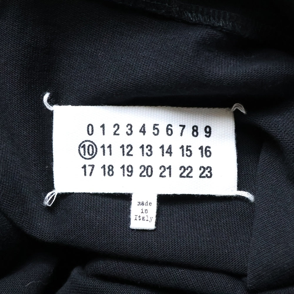 Maison Margiela 0(メゾンマルジェラ) 19AW ボトルネック オーバーサイズ 半袖Tシャツ カットソー ブラック S30GC0669