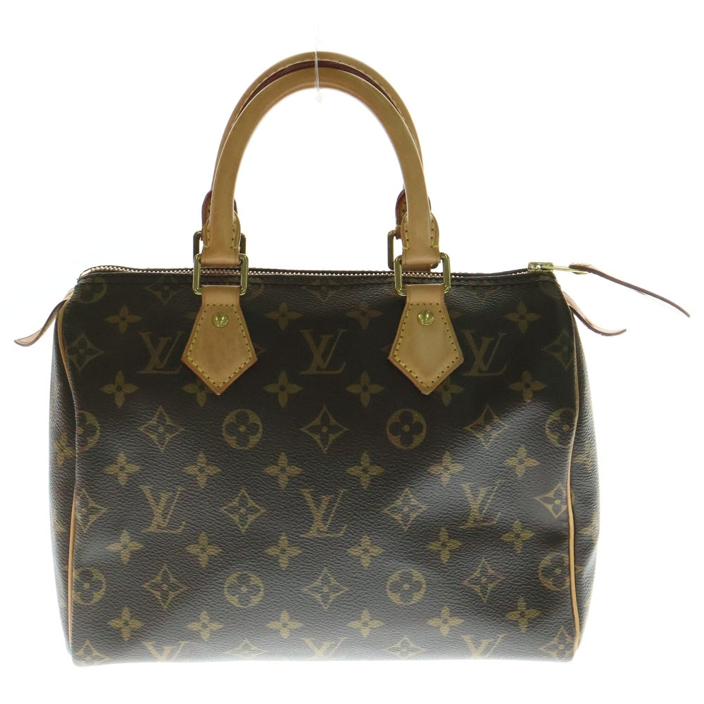 LOUIS VUITTON(ルイヴィトン) スピーディ25 モノグラム PVC レザー ハンド ボストンバッグ ゴールド金具 ブラウン M41528