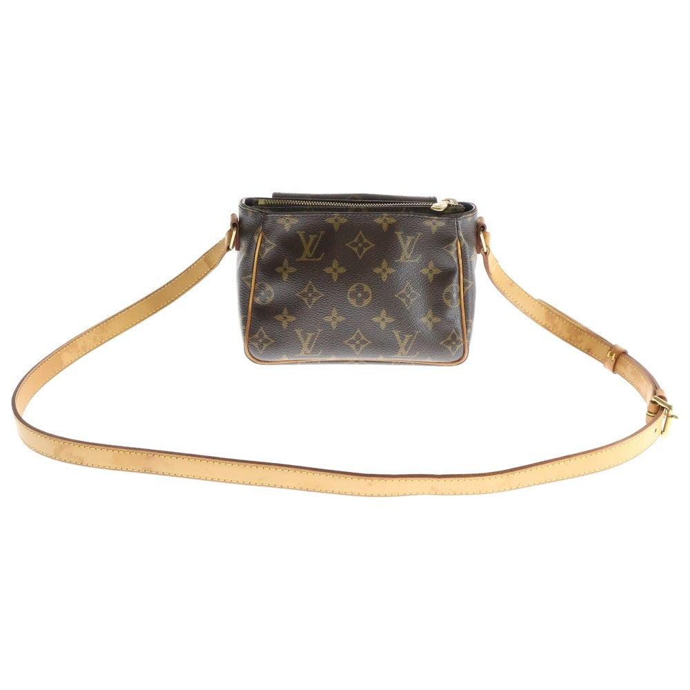LOUIS VUITTON(ルイヴィトン) モノグラム ヴィバ シテ PM ショルダーバック ミニバッグ ゴールド金具 ブラウン レザー×PVC M51165