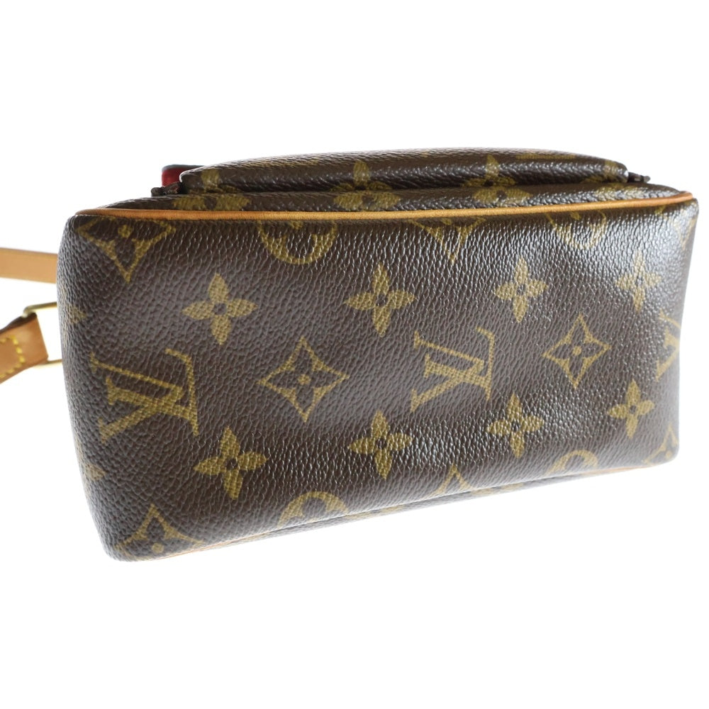 LOUIS VUITTON(ルイヴィトン) モノグラム ヴィバ シテ PM ショルダーバック ミニバッグ ゴールド金具 ブラウン レザー×PVC M51165