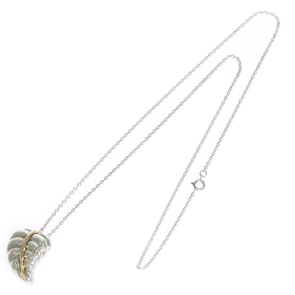 TIFFANY&Co(ティファニー) リーフネックレス ペンダント チェーン シルバー×ゴールド