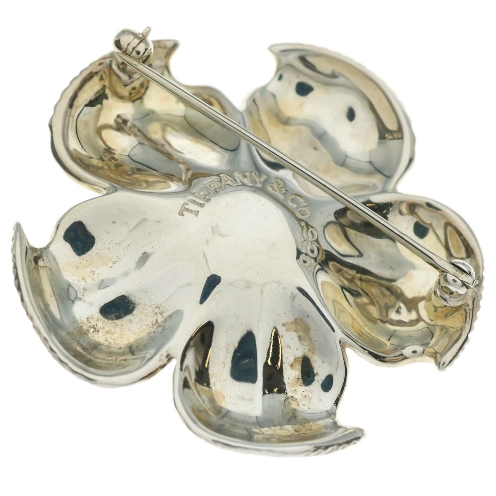 TIFFANY&Co(ティファニー) フラワーモチーフ ブローチ ピンバッジ シルバー