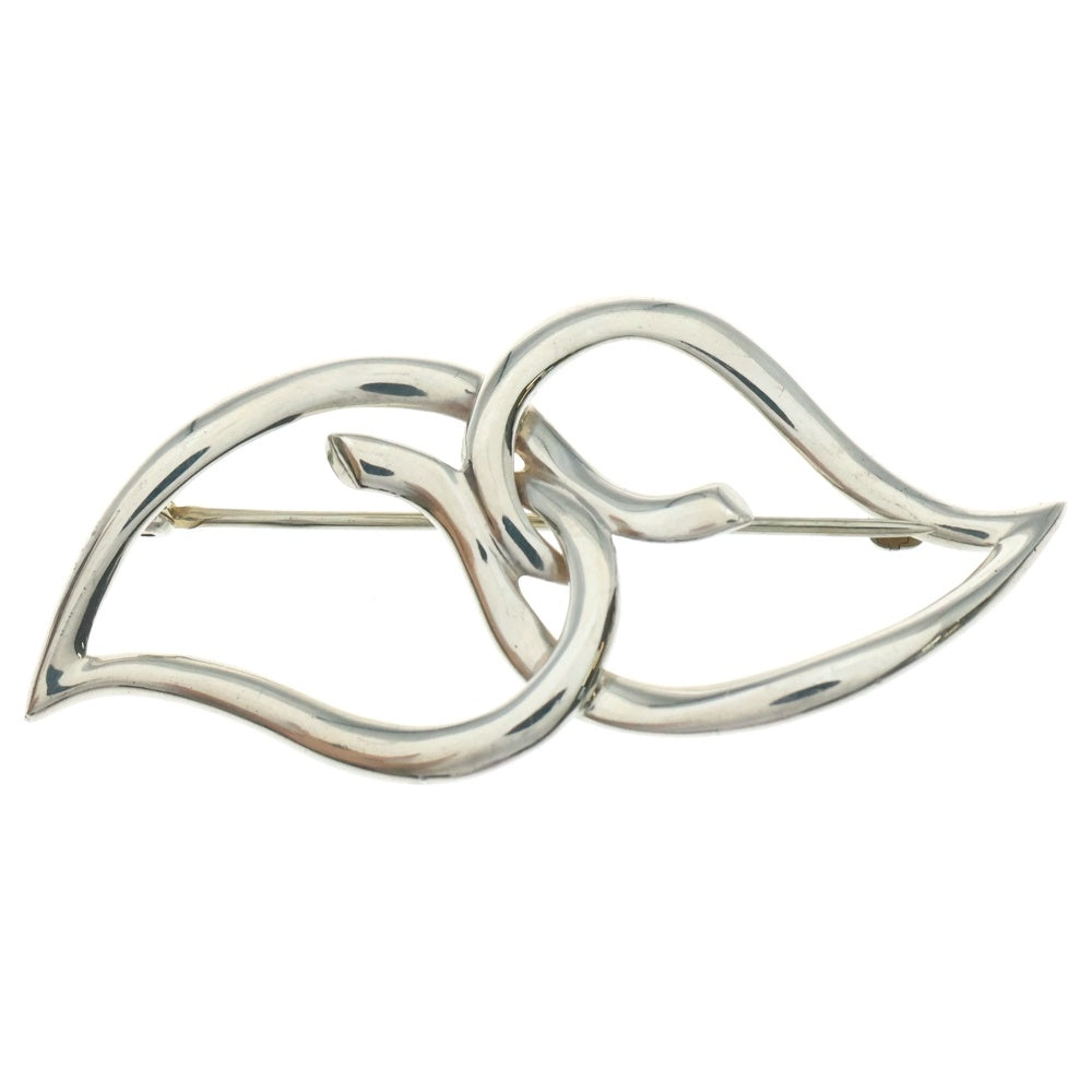 TIFFANY&Co(ティファニー) ダブルリーフ ブローチ ピンバッジ シルバー
