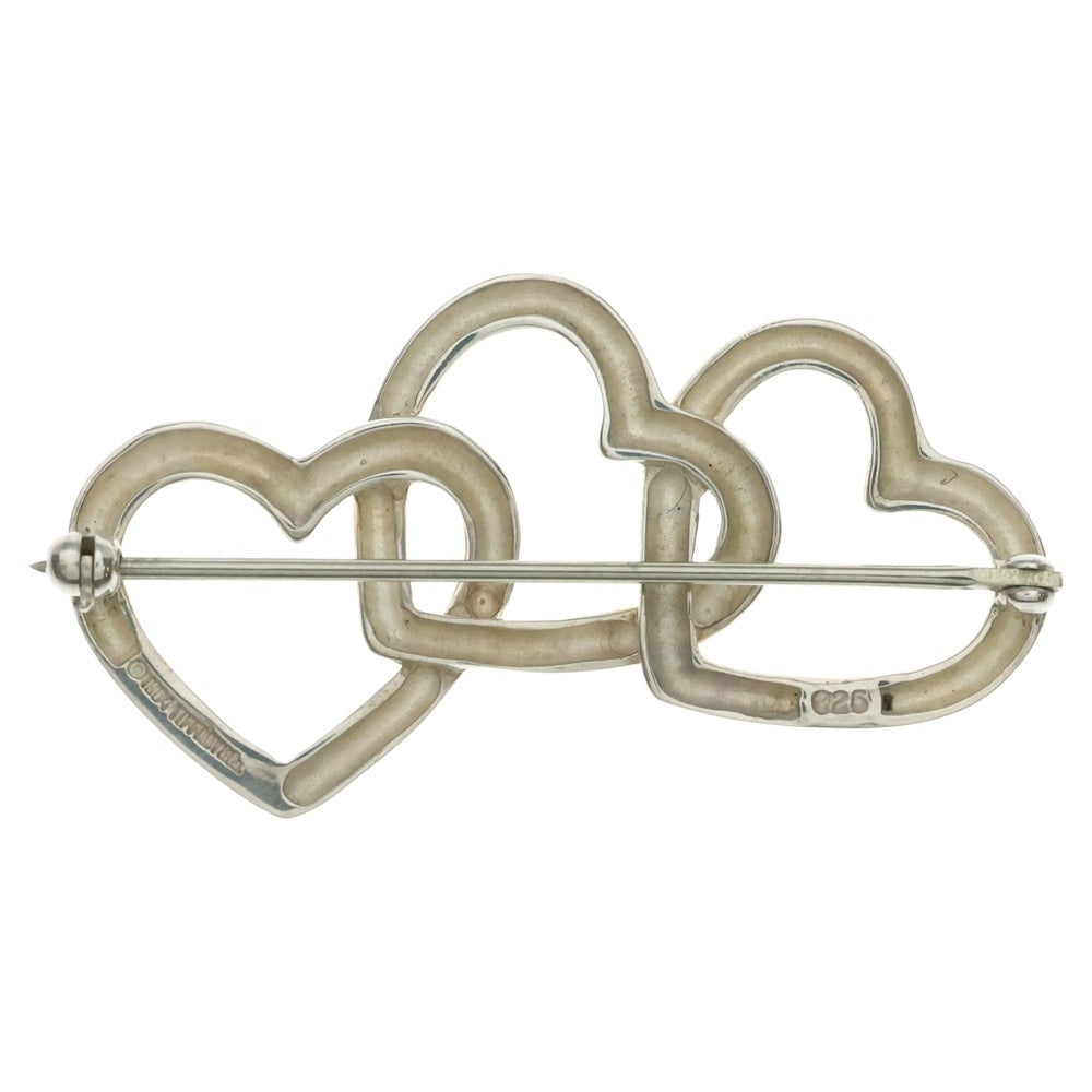 TIFFANY&Co(ティファニー) トリプルハート ブローチ ピンバッジ シルバー SV925 5.6g