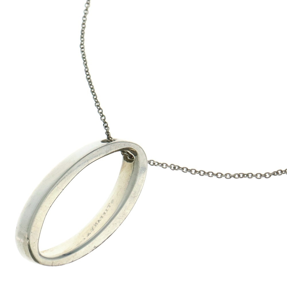TIFFANY&Co(ティファニー) ジオメトリック オーバル ネックレス ペンダント チェーン シルバー SV925 4.9g
