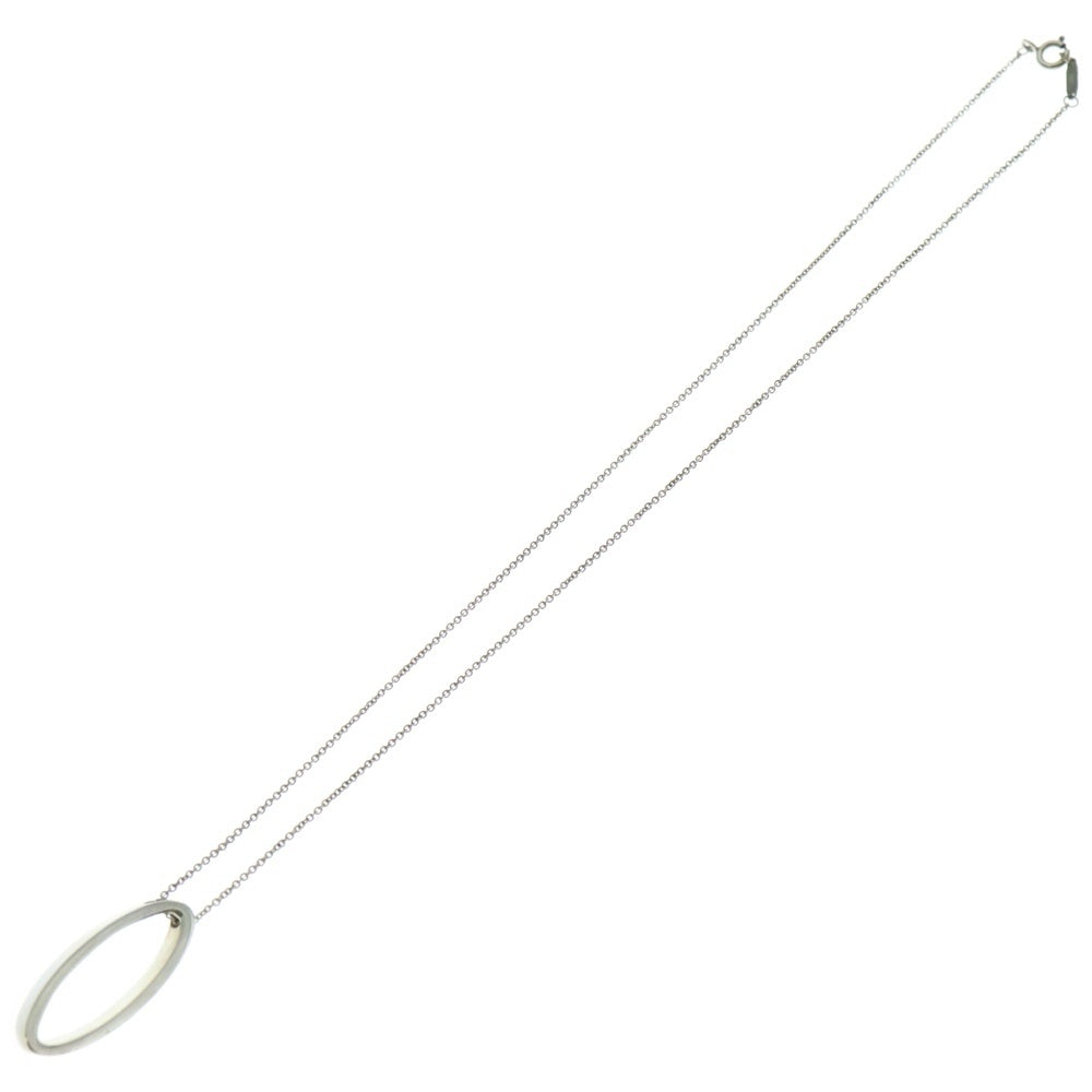 TIFFANY&Co(ティファニー) ジオメトリック オーバル ネックレス ペンダント チェーン シルバー SV925 4.9g