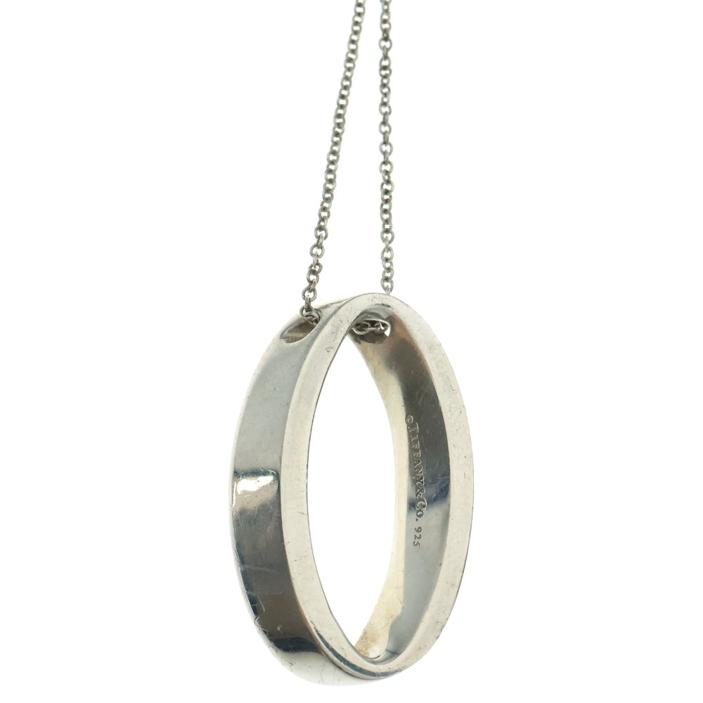 TIFFANY&Co(ティファニー) ジオメトリック オーバル ネックレス ペンダント チェーン シルバー SV925 4.9g