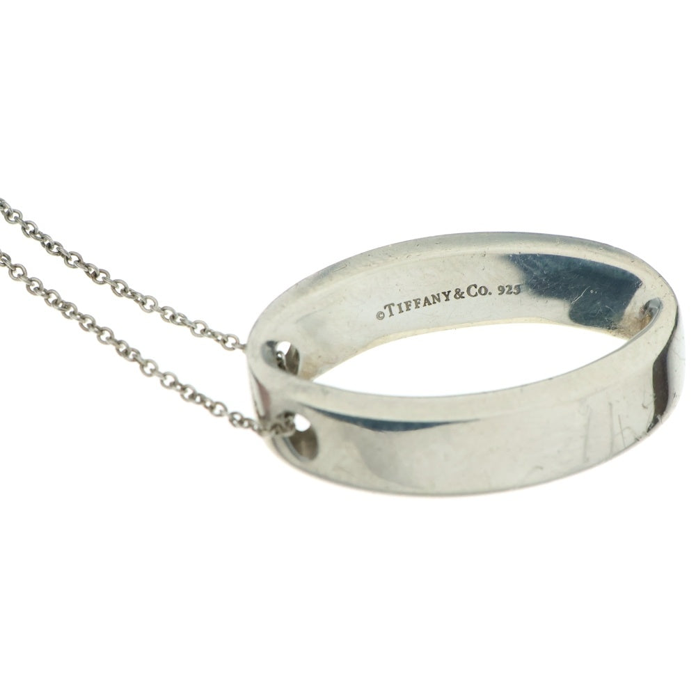 TIFFANY&Co(ティファニー) ジオメトリック オーバル ネックレス ペンダント チェーン シルバー SV925 4.9g
