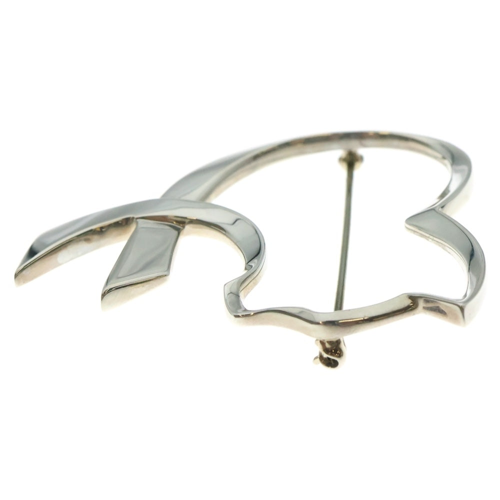 TIFFANY&Co(ティファニー) パロマピカソ オープンハートキャット ブローチ ピンバッジ シルバー