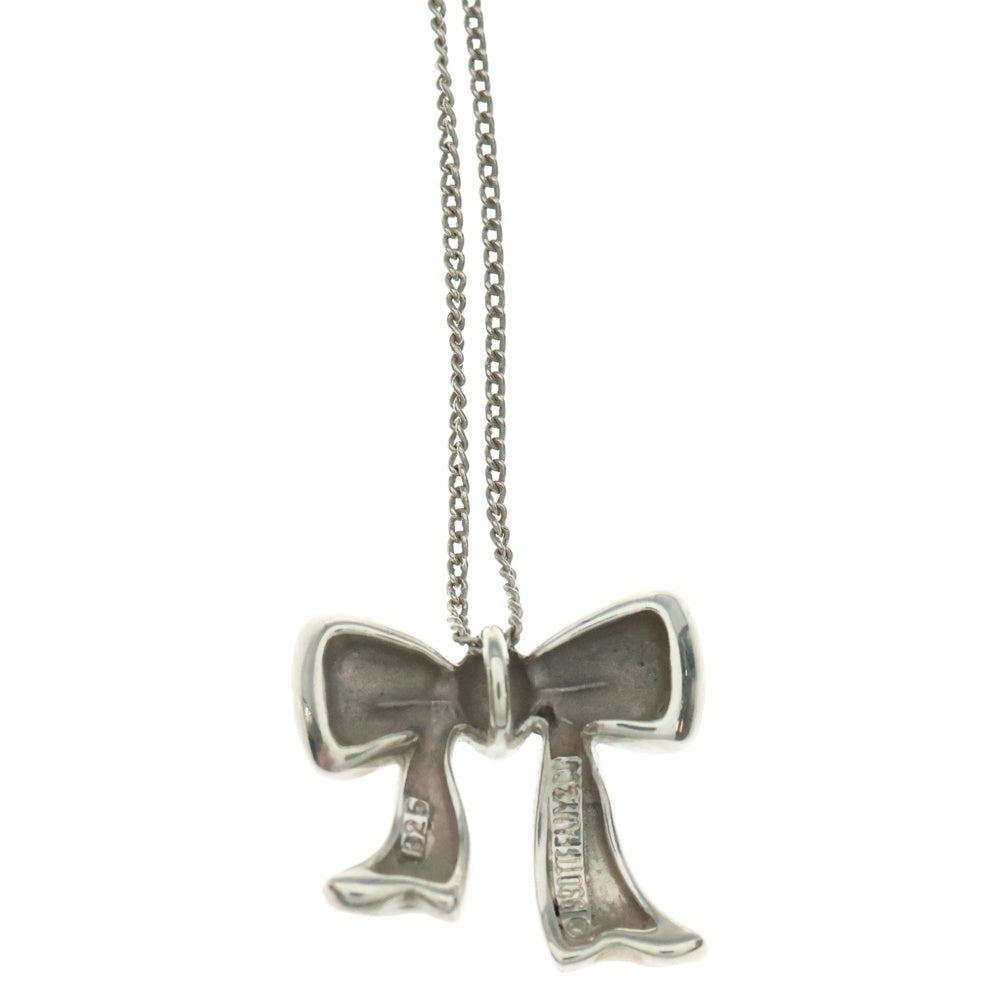 TIFFANY&Co(ティファニー) リボンモチーフ ネックレス ペンダント チェーン SV925 2.8g