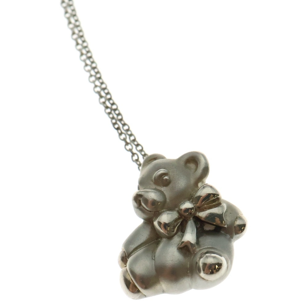 ティファニー テディベア ベア チャーム ペンダント シルバー RY2fe