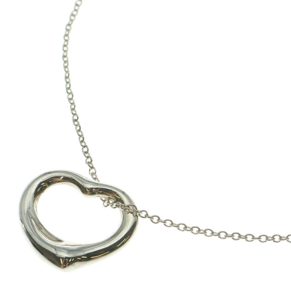 TIFFANY&Co(ティファニー) オープンハート ネックレス ペンダント チェーン シルバー SV925 3g