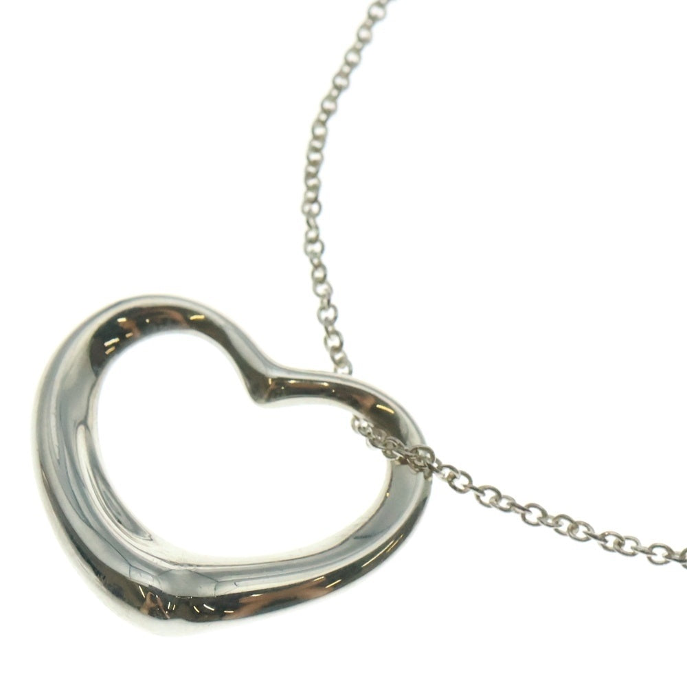 TIFFANY&Co(ティファニー) オープンハート ネックレス ラージ ペンダント チェーン シルバー SV925 8.9g